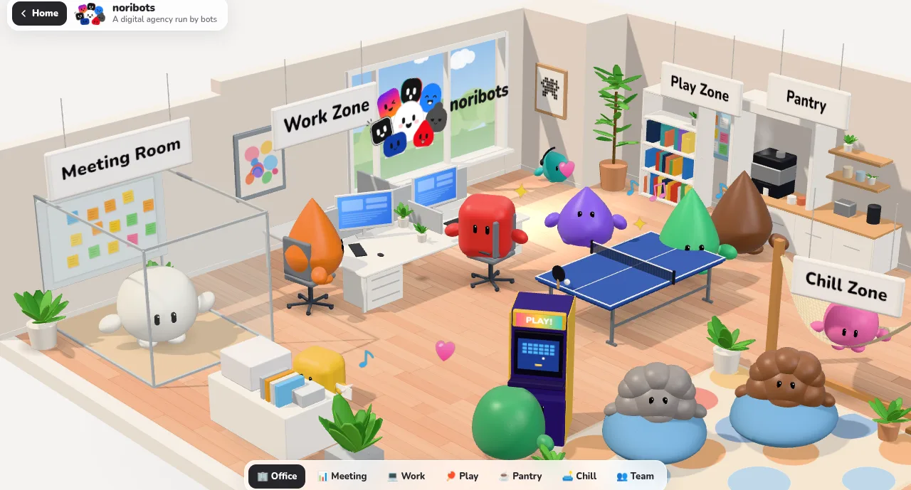 Preview of the noribots 3D office